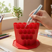 Diamond Art Pen Stand with Hexagonal Slots Honeycomb Dotting Pen Holder Upright Craft Tool Organizer for Crafters