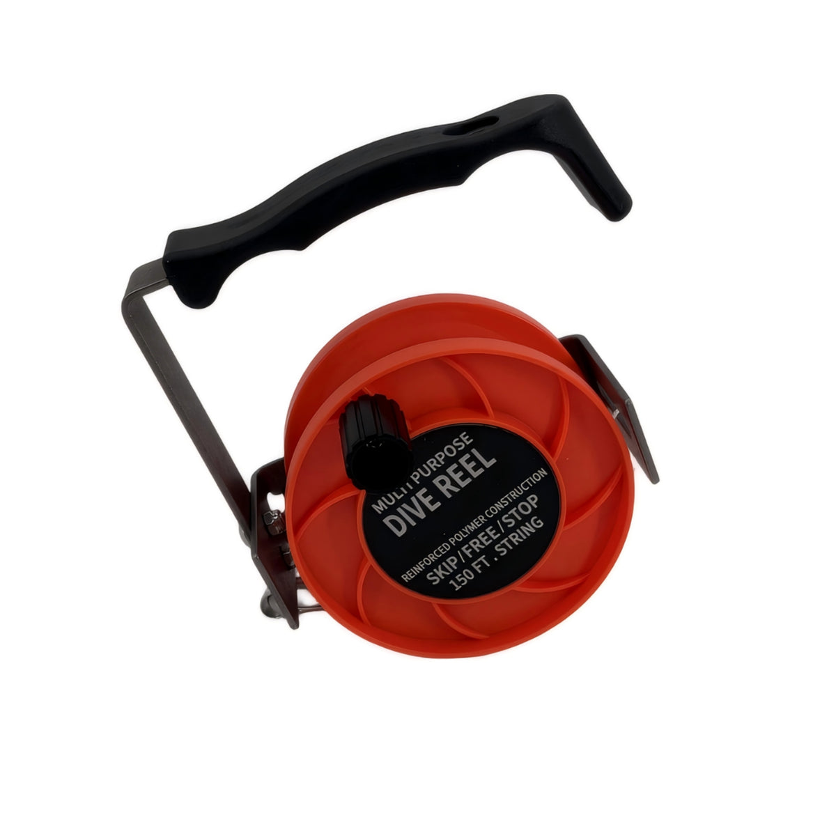 Dive Reel with Metal Clip Strong Dive Reel with Handle Ergonomic Gear for Divers