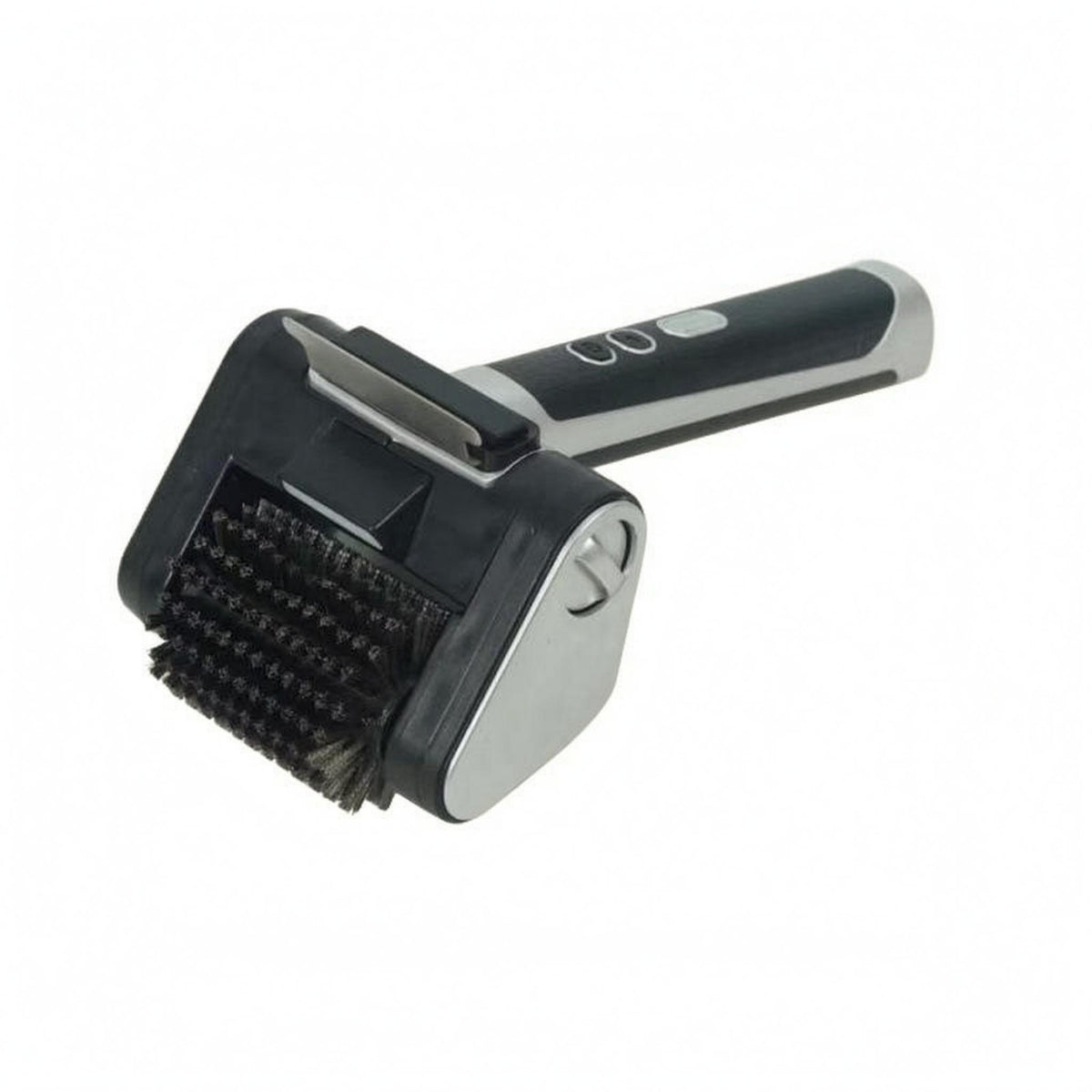 Built-in Light Electric Grill Brush Cylindrical Motorized Bbq Brush Rechargeable Outdoor Cleaning Tool Metal Housing for Barbecue Grates