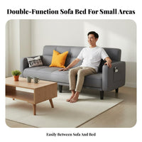 Folding Sofa Bed Foldable Design Convertible Sleeper Sofa Space-Saving Small Apartment Couch Bed for Young Adults, Homeowners, Living Room, Bedroom