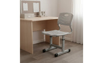 Ergonomic Design Adjustable Student Desk and Chair Set Sturdy Construction Kids Study Table Set Built-in Storage Adjustable Student Desk and Chair Heavy-Duty Steel Frame for Students, Classroom