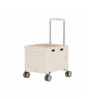 Telescoping Handle Collapsible Box Trolley Lightweight Foldable Vehicle with Table Lid All-Terrain Wheels Utility Wagon Heavy-Duty for Street Vendors, Homeowners, Camping, Outdoor, Picnic, Shopping