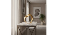 Abstract Sculpture Contemporary Circular Form Sculpture Moderna Non-Representative for Home Stylists, Shelf