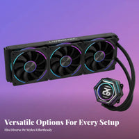 Efficient Heat Dissipation Hexagonal Processor Water Cooler High Performance AIO Processor Liquid Cooler Pure Copper Base for Overclockers