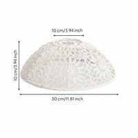 Bohemian Pendant Light Shade Artistic Design Macrame Ceiling Light Shade Crochet Lamp Cover for Bedroom, Cafe