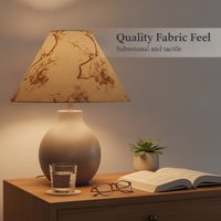 Linen Fabric Lampshade for E27 Table and Floor Lamps, Vintage Style DIY Replacement