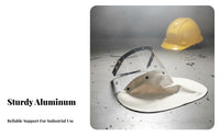 Grinding Face Guard High Temperature Resistant Hard Hat Face Guard Aluminum Alloy Bracket Helmet Attachment for, Workers, Workshop