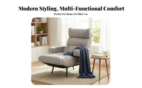 Lumbar Support Armchair with Ottoman Ergonomic Design Lounge Chair High Backrest Indoor Seating Extra-Thick Padding for Readers, Adults, Homeowners, Living Room, Bedroom, Reading Nook, Home Office