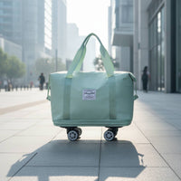 Rolling Duffel Bag with Wheels Soft Sided Wheeled Duffel Bag Extra Large for Journeyers, Students, Road Trips, Dorm Moves