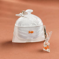 Goldfish Trash Bag Design Silicone Case for Apple AirPods 1/2/3/Pro/Pro 2/4 with Pendant