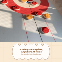 Indoor curling set for team events