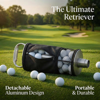 Telescopic Golf Ball Retriever Bag, Golf Ball Collector with Bag, Golf Ball Collector Aluminum Alloy, Golf Ball Collector Holds 70 Balls