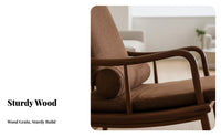 Durable Wood Construction Single-Person Wooden Rocking Chair traditional Design rocking chair Wide armrestrestrests Indoor Seating High Weight Capacity for Homeowners, Parents, Seniors, Living Room, Balcony, Sunroom, Bedroom