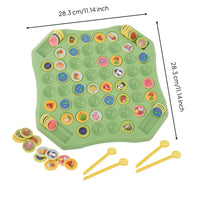 Interactive Flip Match Board Game Hands-on Matching Game with Chips Portable Toy Safe for Playroom