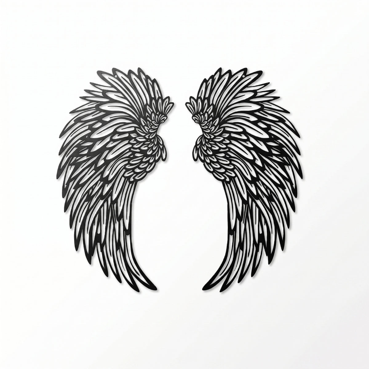 3D Angel Appendages Wall Decoration Balanced Feathered Angel Appendages Wall Decor