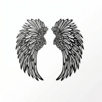 3D Angel Appendages Wall Decoration Balanced Feathered Angel Appendages Wall Decor