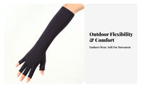 Anti-Odor Compression Arm Sleeves Breathable Material Athletic Compression Sleeves 4-Way Stretch for Athletes, Cyclists, Driving, Cycling