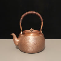 Tea Kettle Spill Resistant Copper Kettle Heat Resistant Teapot for Collectors, Kitchen Decor