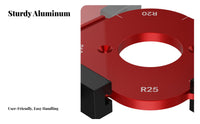 High Precision Woodworking Corner Rounding Jig Polished Burr-Clean Surface Woodworking Corner Rounding Tool Long-Lasting for DIY Enthusiasts