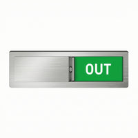 Acrylic Office Availability Sliding Door Sign Slim Availability Sign Smooth Door Slider Privacy for Meeting Room