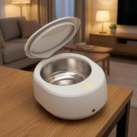 Sound Wave Cleaner with Compact Sound Wave Cleaner Machine Countertop for Oral Prosthesis Wearers, Watch Collectors, Home, Dorm, Travel