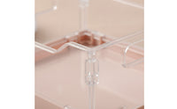 Storage Basket Transparent Storage Basket with Handles Foldable Clear Organizer Tray for Organizers, Students, Office, Fridge, Pantry