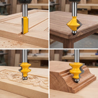 5 Pieces Router Bit Assortment Industrial Quality Router Bits Clean-Cutting Cutter for Cabinet Makers