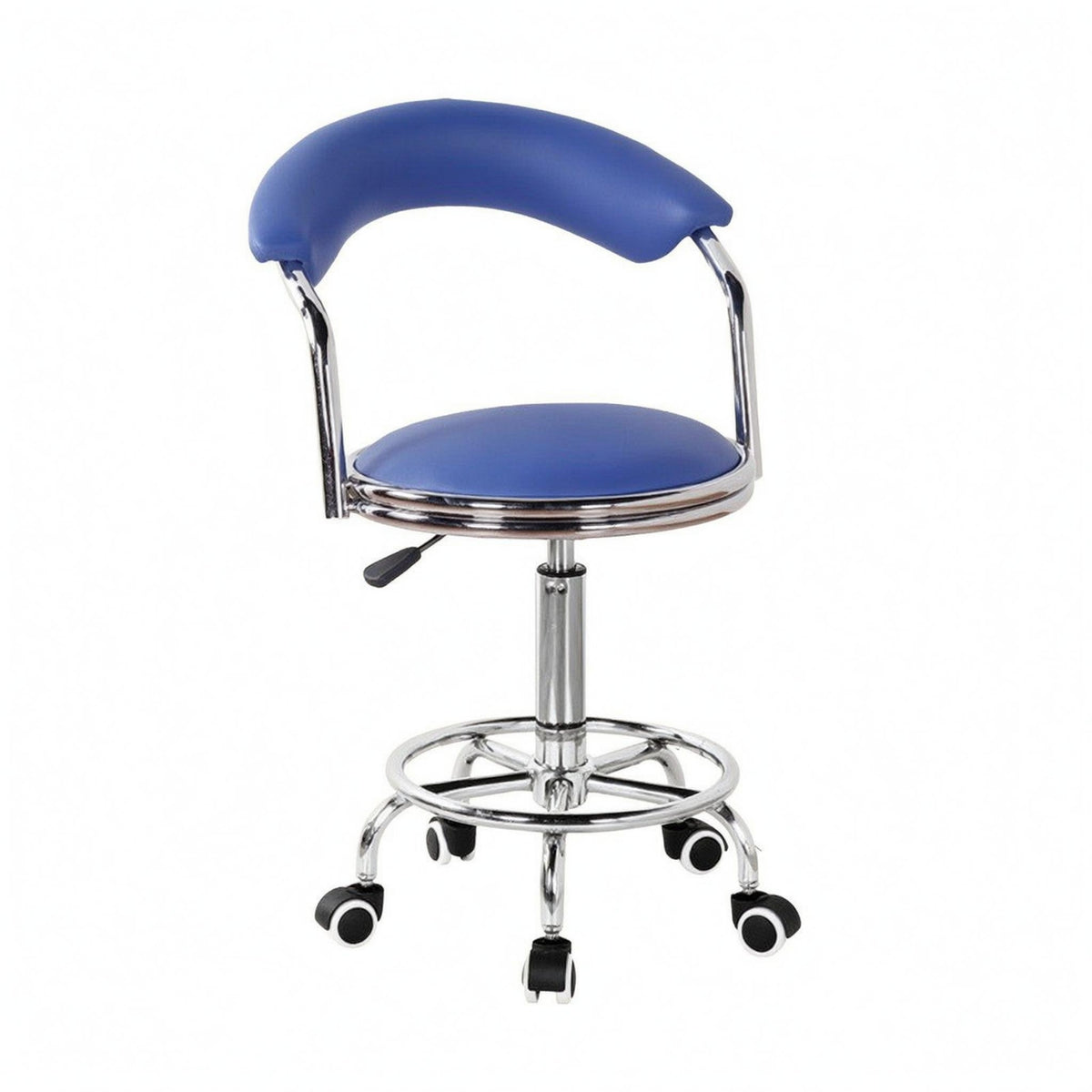Rolling Bar Stool Foot Footrest Swivel Bar Stool Thick Seat Cushion
