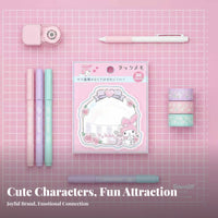 Thirty Sheets Cute Y Notes Repositionable Adorable Note Pads Residue Removal Cartoon Memo Pad for Students, Teenagers, School, Scrapbooking, Desks