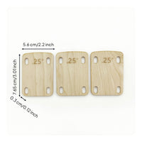 3 Pieces Guitar Neck Shim Screw-on Guitar Neck Shims Wooden for Guitarists