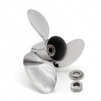 Propeller with Mounting Accessories Resistant Outboards Propeller Easy to Install Hardware for Boat Owners, Boaters