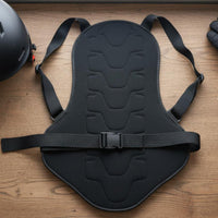 Adjustable Straps Spine Protective Pad Pad Shock Absorbing Motorcycle Back Protector Hard Shell Spine Guard for Non-Terrain Riding, Skiing