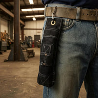 Stitched Seams Soldering Rod Bag Reinforced Soldering Rod Holder Hanging Loop Electrode Pouch Front Pocket for Welders