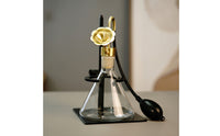 Tabletop Scent Disperser with Bulb Decorative Glass Bottle Scent Disperser with Stand Industrial-Style Scent Sprayer for Home, Desk, Spa