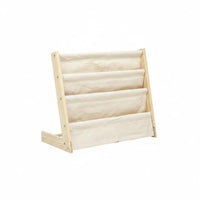 Eco Friendly Wood Kids Book Display Rack Wooden Frame Picture Book Shelf Accessible Storage Floor Standing Bookcase Multi-Layer Design for Preschoolers, Kindergarten, Reading Corner