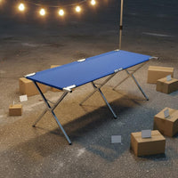 Sturdy Construction Foldable Market Table Space Saving Collapsible Stall Table Easy Assembly Portable Market Booth Multi-Purpose for Exhibitors