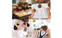 24 Pieces Customizable Blank Cardboard Puzzle Write-on Blank Jigsaw Puzzle White Creative for Crafters, Kids, Art Projects, Classroom Crafts, Birthday Parties