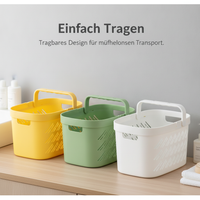 Portable Shower Caddy Basket with Drainage for Dorms and Bathrooms