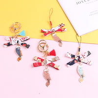 Japanese Style Lucky Koi Fish Keychain Charm for Phones and Bags, Metal Couple Gift