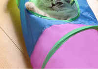 Foldable Cat Tunnel Toy for Indoor Play, Non-Woven Fabric, Interactive Pet Toy