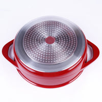 Non-Stick Maifan Stone Hot Pot with Divider, Induction Compatible