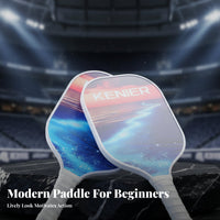 Indoor Outdoor Use Fiberglass Pickleball Rackets Comfortable Grip Pickleball Paddle Set Long-Lasting for Men, Practice Sessions, Training