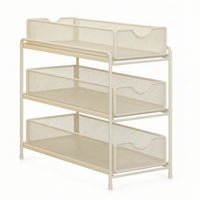 Under Sink Organizer Rack 3-Tier Cabinet Storage Space-Saving Slide out Storage Shelf for Laundry Room