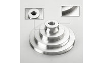 Stepped Belt Pulley Machined Stepped Pulley with Keyway Long-Lasting