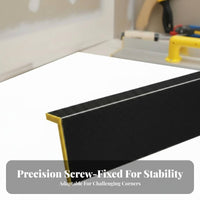 Aluminum Alloy Body Inside Corner Sanding Tool Lightweight L-Shaped Hand Sander Long-Lasting Construction Drywall Corner Sander Ergonomic Handle for DIY Enthusiasts, Carpenters, Interior Corners, Home Renovation, Surface Readying, Furniture Refinishing