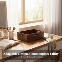 Japanese-Inspired Design Rectangular Catchall Multi-Purpose Wavy border Catchall Tray Multipurpose Desktop Organizer Decorative for Women, Adults, Homeowners, Dressing Table, Entryway, storage chest, Bedroom