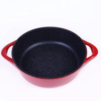 Non-Stick Maifan Stone Hot Pot with Divider, Induction Compatible