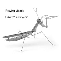 Metal DIY 3D Puzzle Insect Models - Praying Mantis, Scorpion, Stag Beetle, Tarantula