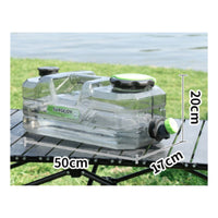 Camping Water Container Transparent Water Storage Container Household Container Faceted Screw-on Lid