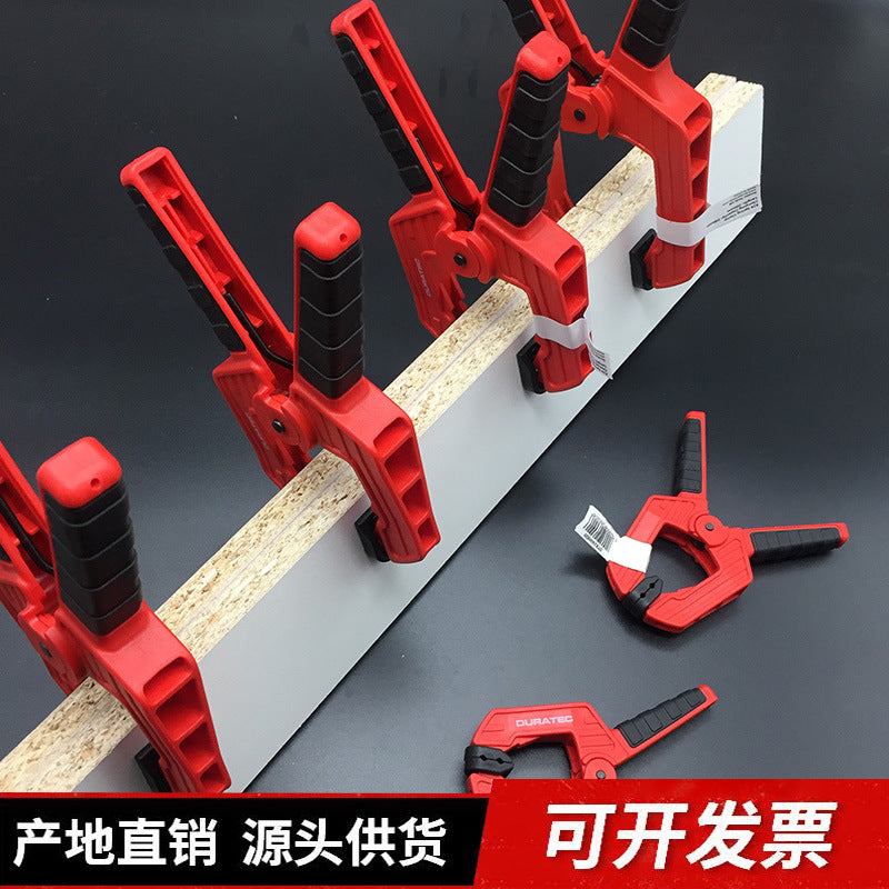 DURATEC Heavy Duty Woodworking Spring Clamp Set for DIY Projects